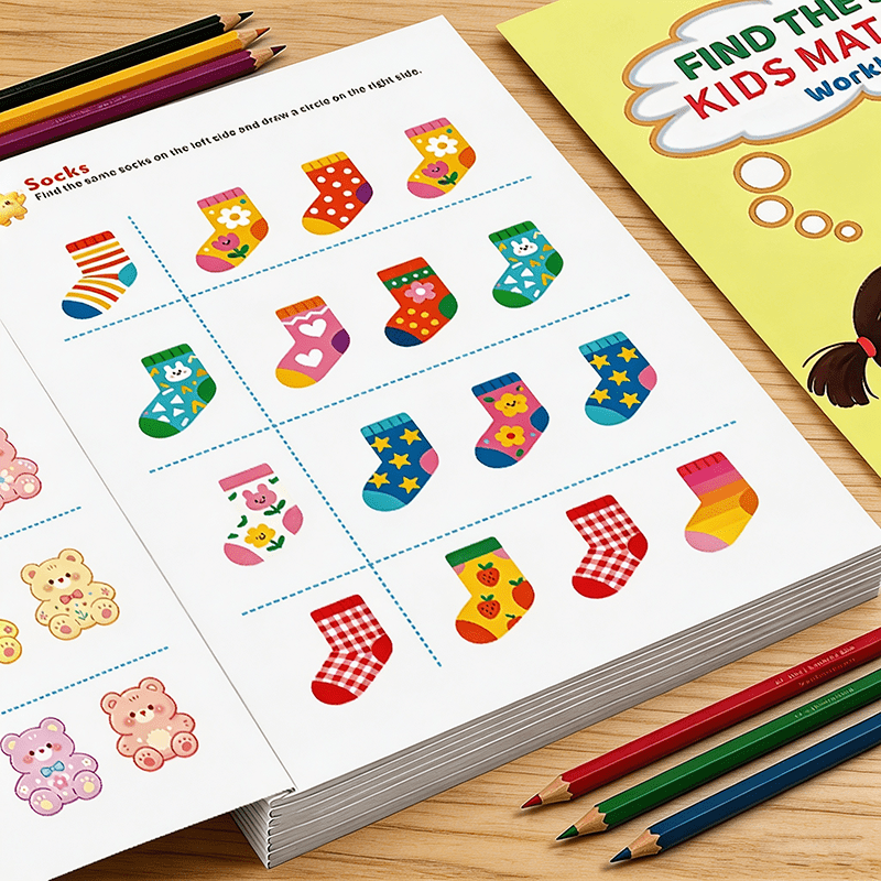 Kids Education Activities - Encuentra el libro de ejercicios correspondiente